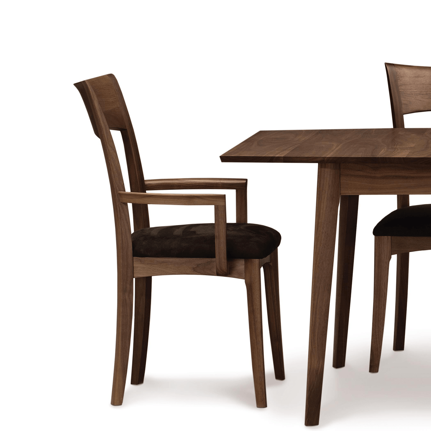 Ingrid Armchair with Upholstery in Walnut by Copeland