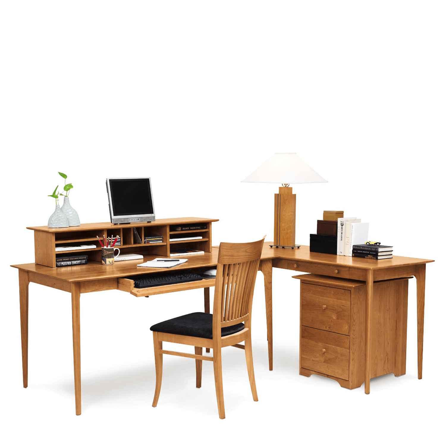 Sarah Return with Keyboard Tray - Urban Natural Home Furnishings
